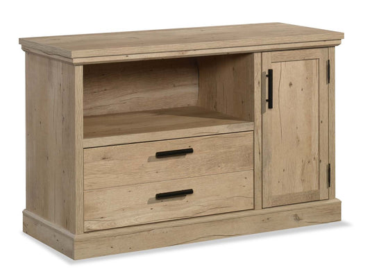 Mason Peak 47.09 Commercial Grade Small Credenza with Drawer & Cabinet - Prime Oak|Petit bahut Mason Peak de 47,09 po de qualité commerciale avec tiroir et armoire - chêne clair