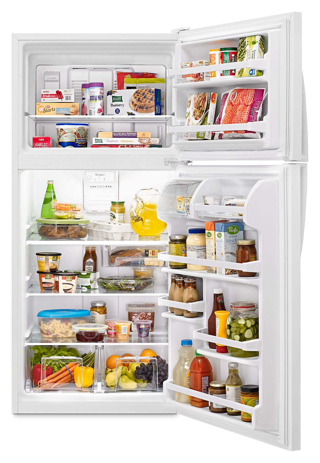 Tourbillon 30 18,2 Cu. Fort. Réfrigérateur à congélateur supérieur - Blanc - WRT318FZDW | Réfrigérateur Whirlpool de 18,2 pi³ et de 30 po à congélateur supérieur - blanc - WRT318FZDW