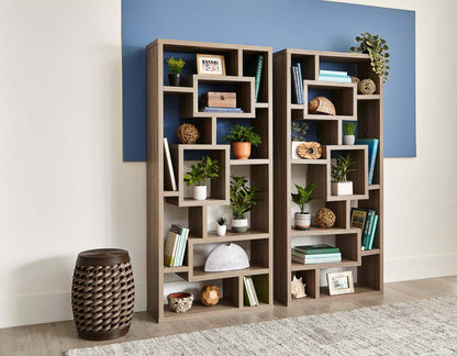 Bibliothèque ouverte Florence 32 - Gris|Bibliothèque ouverte Florence de 32 po - grise