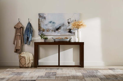 Watson 67 Contemporary Sofa Table - Dark Brown Wood|Table de salon contemporaine Watson de 67 po - bois brun foncé