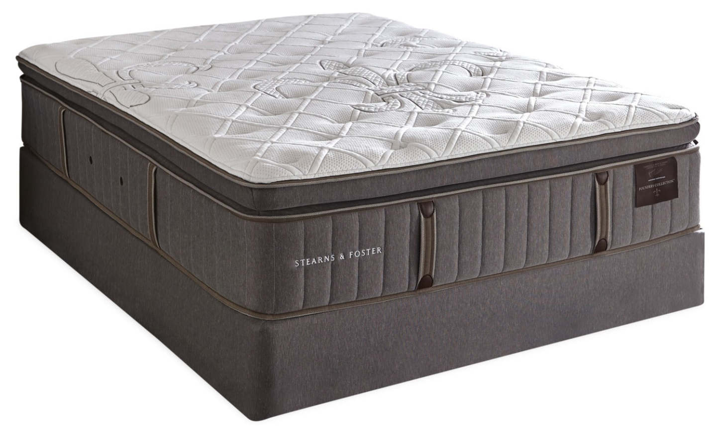 Ensemble matelas à plateau européen Eastminster Plush de Stearns &amp; Foster pour lit double