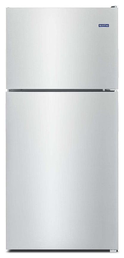 Réfrigérateur Maytag de 30 po et 18 pi³ à congélateur supérieur - acier inoxydable résistant aux empreintes digitales - MRT118FFFZ | Maytag 30 18 Cu. Ft. Top-Mount Refrigerator - Fingerprint Resistant Stainless Steel - MRT118FFFZ
