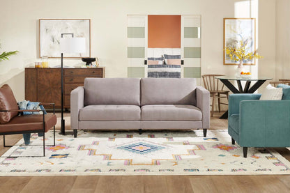 Canapé en tissu Metro 78 avec coussins de siège capitonnés et coussins de dossier réversibles - Gris | Canapé Metro de 78 po en tissu avec coussins de siège capitonnés et coussins de dossier réversibles - gris