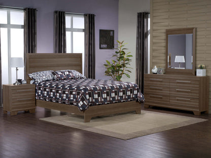 Ensemble de chambre à coucher Olivia 6 pièces Queen avec 2 tables de nuit – Gris|Ensemble de chambre à coucher Olivia 6 pièces avec lit queen et 2 tables de nuit - gris