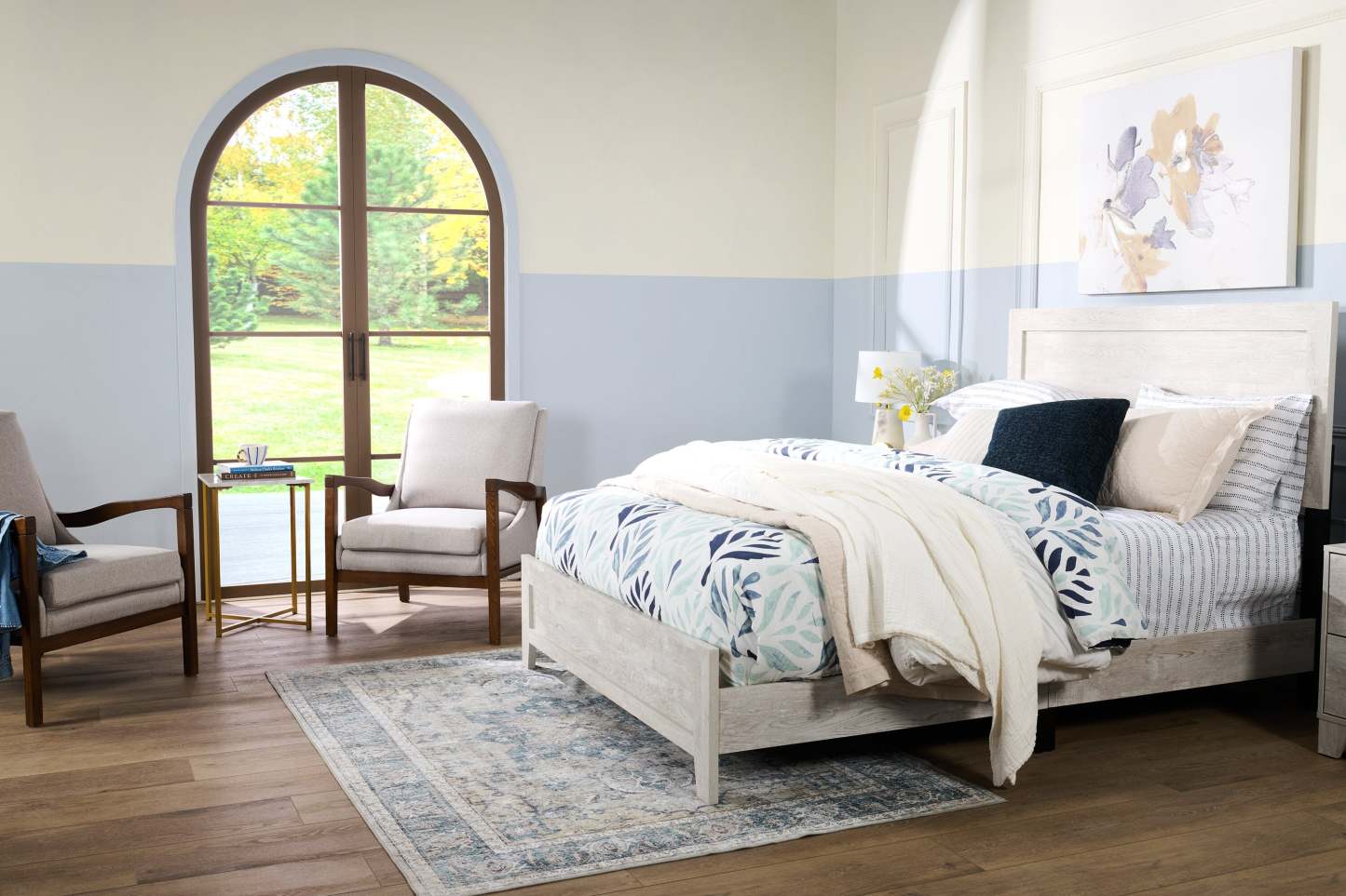 Kort & Co. Medallion 4-Piece Queen Comforter Set | Ensemble d'édredon Medallion 4 pièces de Kort & Co. pour grand lit