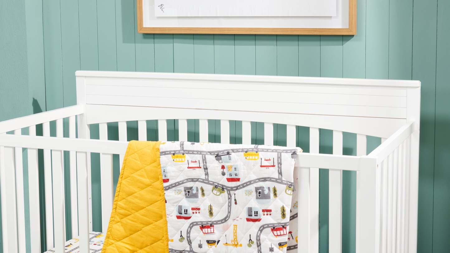 Ensemble de literie pour lit de bébé 3 pièces Milo - Jaune | Literie Milo 3 pièces pour lit de bébé - jaune