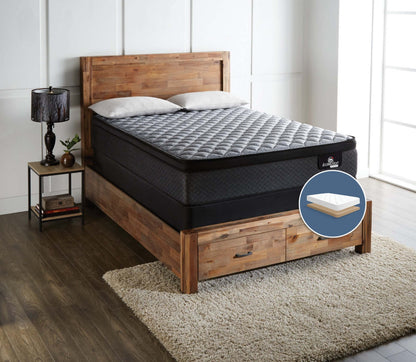 Serta® iCollection® Alonso Extra-Firm Euro-Top Low-Profile Full Mattress Set|Ensemble très ferme à Euro-plateau à profil bas Alonso iCollection de Serta pour lit double