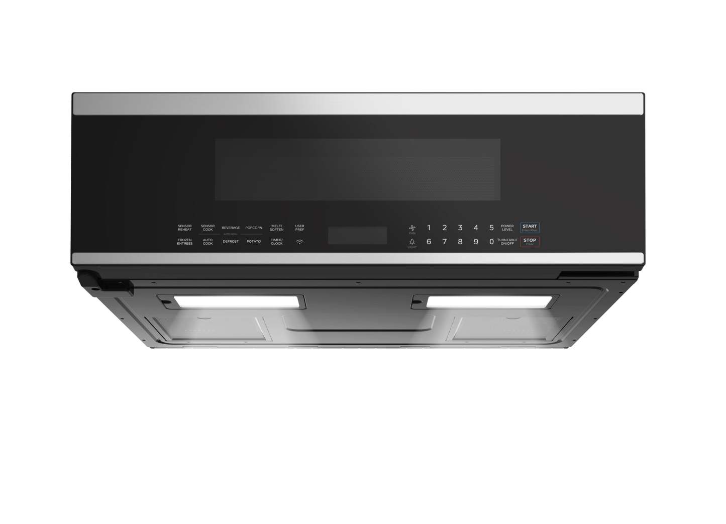 Midéa 1,2 Cu. Fort. Micro-ondes à cuisinière mince de 400 CFM - Acier inoxydable - MMO12S14ASTC | Quatre à micro-ondes à hotte intégrée mincea Midea de 1,2 pi³ et de 400 pi3/min - acier inoxydable - MMO12S14ASTC | MMO12S14