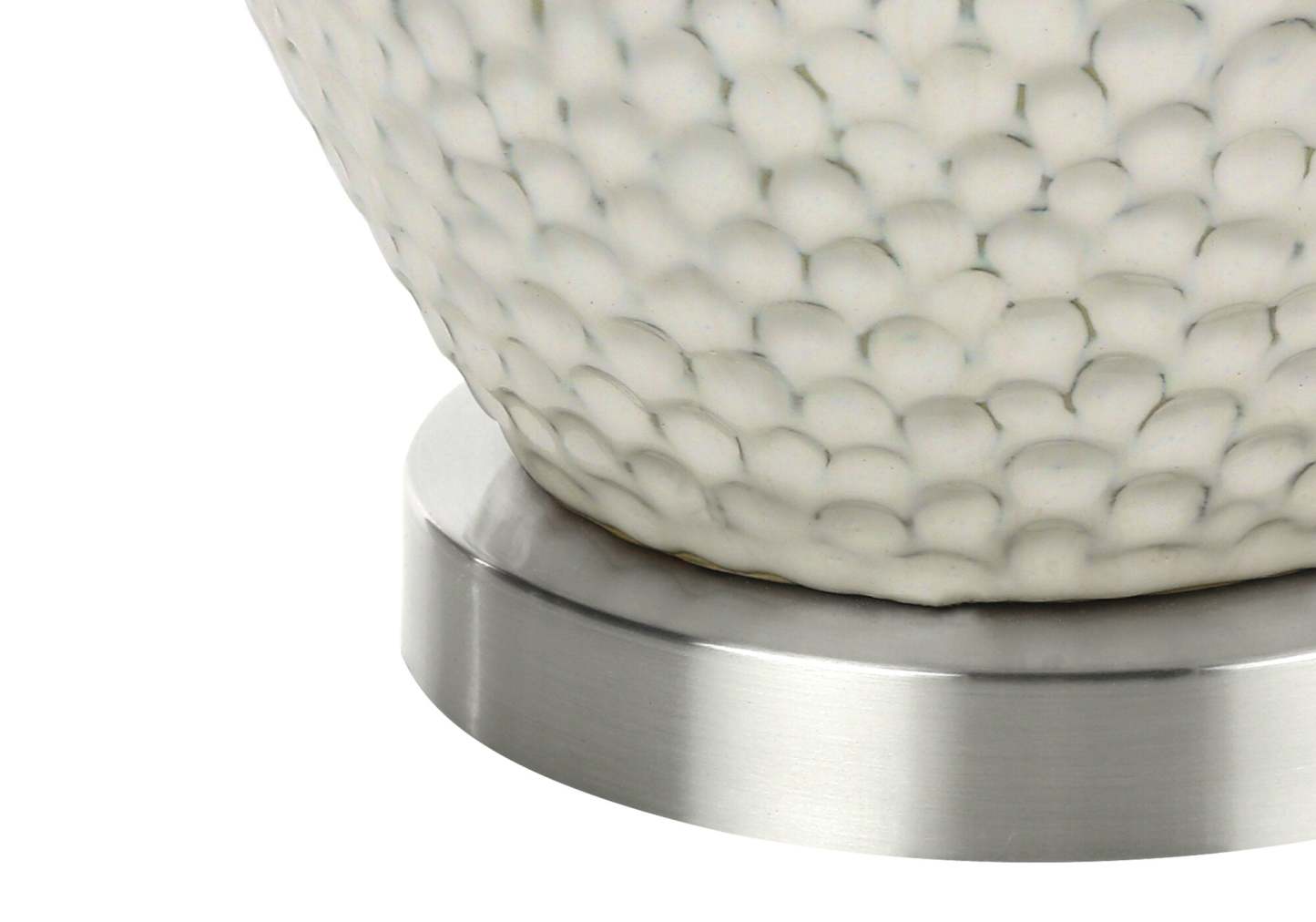 Lampe de table en céramique crème 28|Lampe de table de 28 po en céramique crème