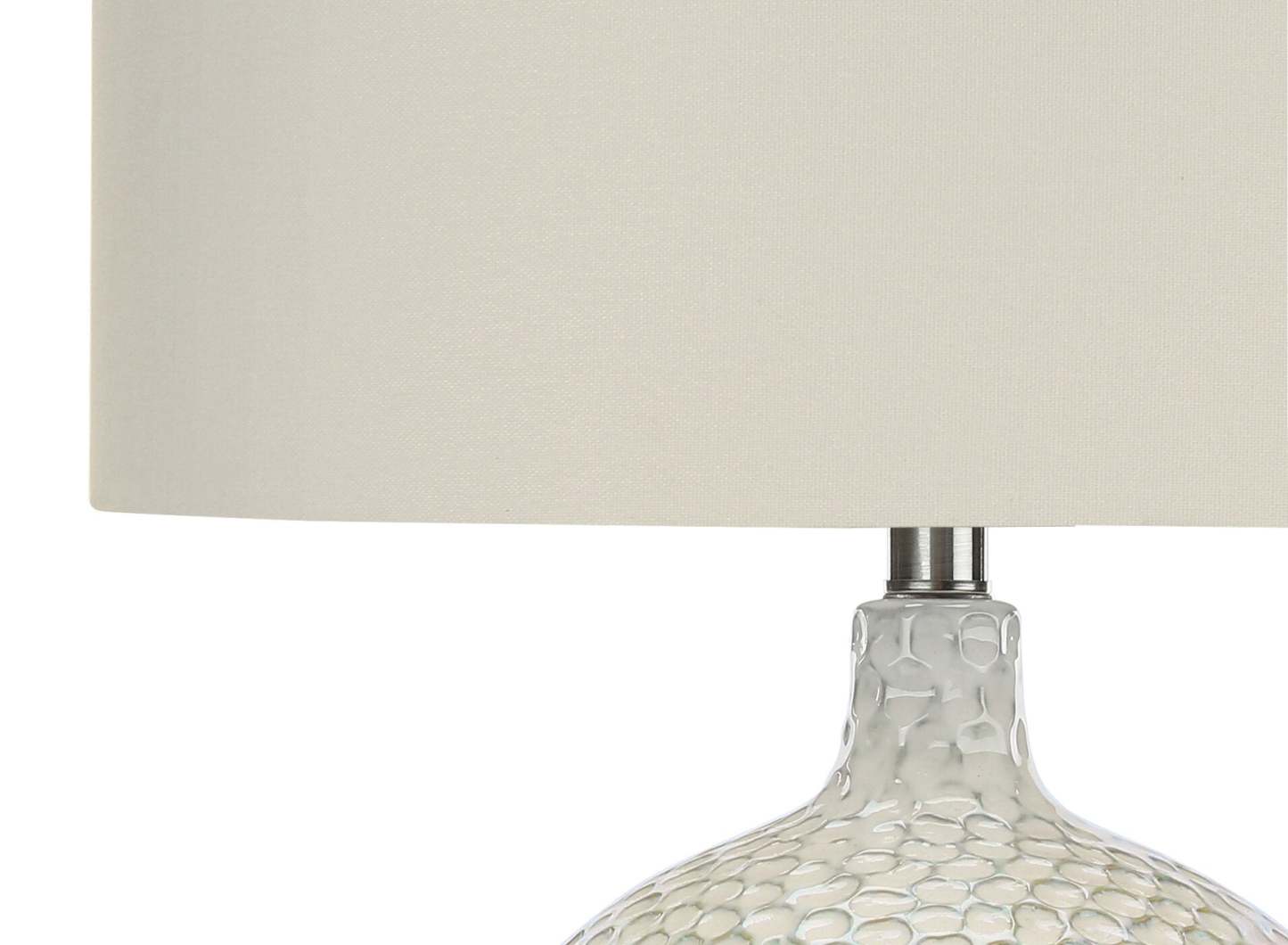 Lampe de table en céramique crème 28|Lampe de table de 28 po en céramique crème