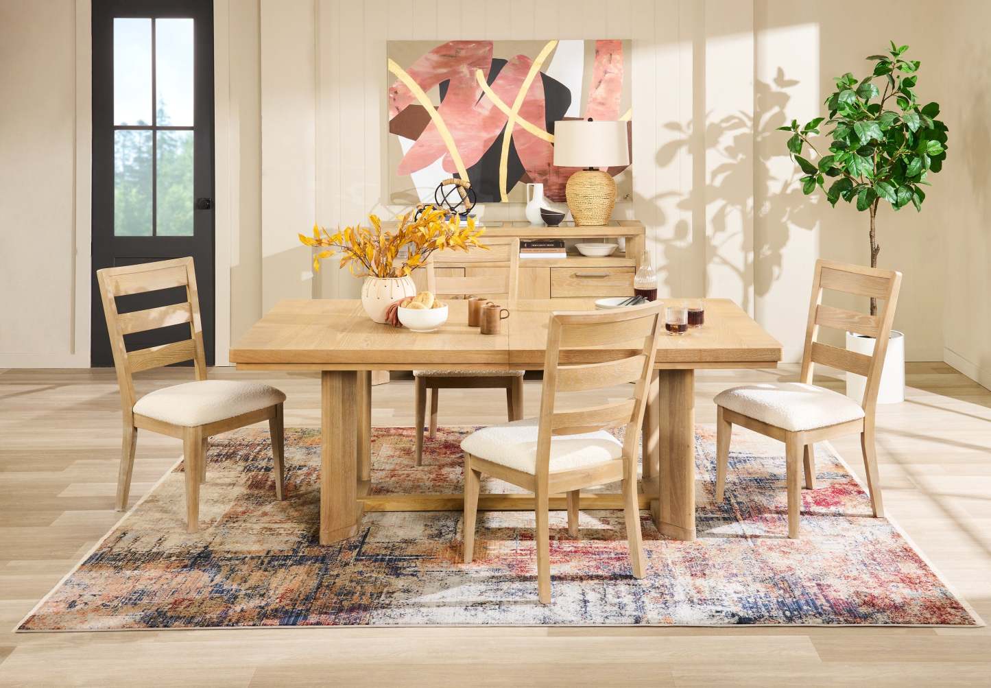 Lampe de table 25 Ratten avec abat-jour beige|Lampe de table de 25 po en rotin avec abat-jour beige