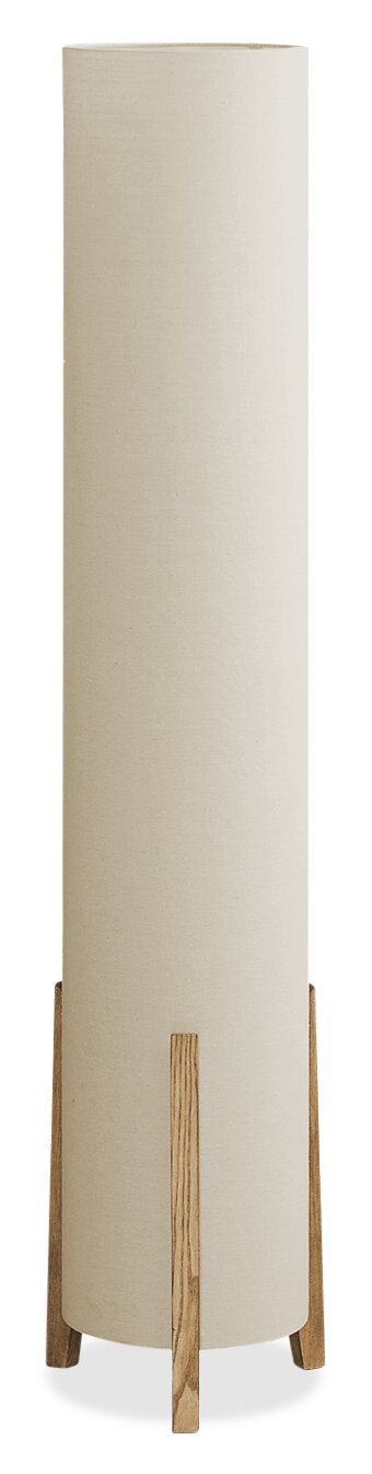 50 Lampadaire Base Aspect Bois|Lampe à pied de 50 po avec base d'apparence bois