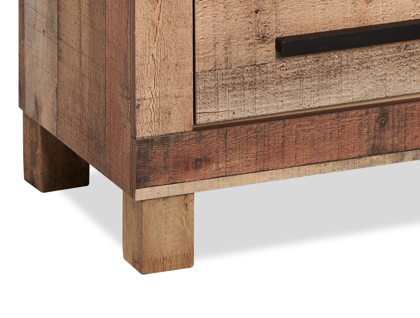 Table de chevet à 2 tiroirs Mojave, 21,5 L x 22,9 H, Rustique – Marron naturel | Table de nuit rustique Mojave de 21,5 po (L) x 22,9 po (H) à 2 tiroirs - brun naturel