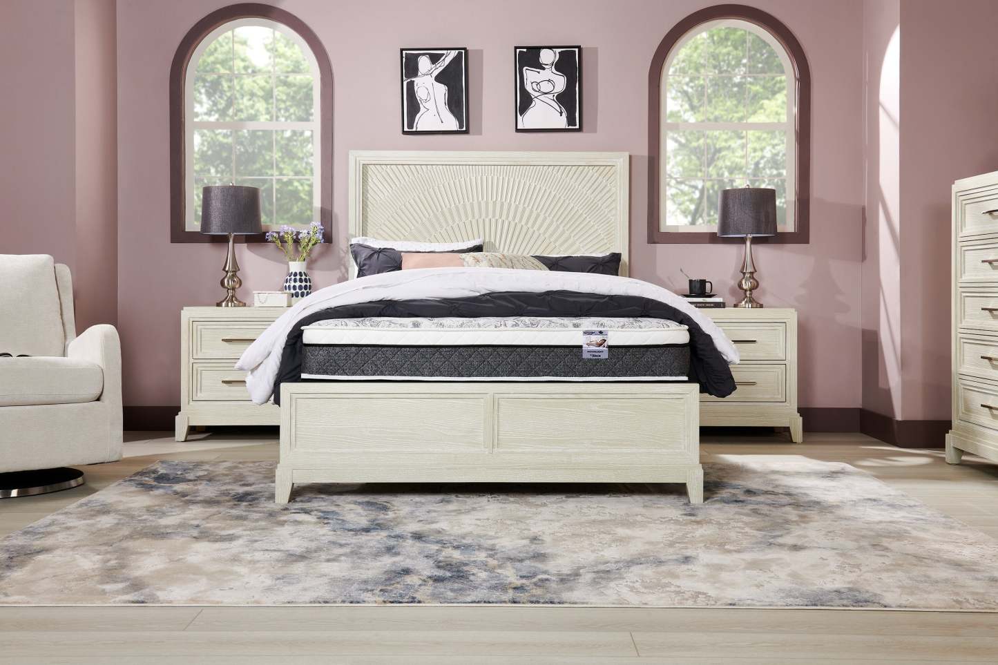 Springwall Moonlight Matelas Euro-plateau moelleux pour grand lit | Matelas moelleux à Euro-plateau Moonlight de Springwall pour grand lit