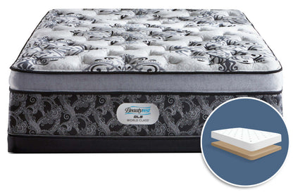 Beautyrest GL5 World Class Genesis Euro-Top Firm Low-Profile Full Mattress Set|Ensemble ferme à Euro-plateau à profil bas GL5 Genesis Beautyrest World Class pour lit double