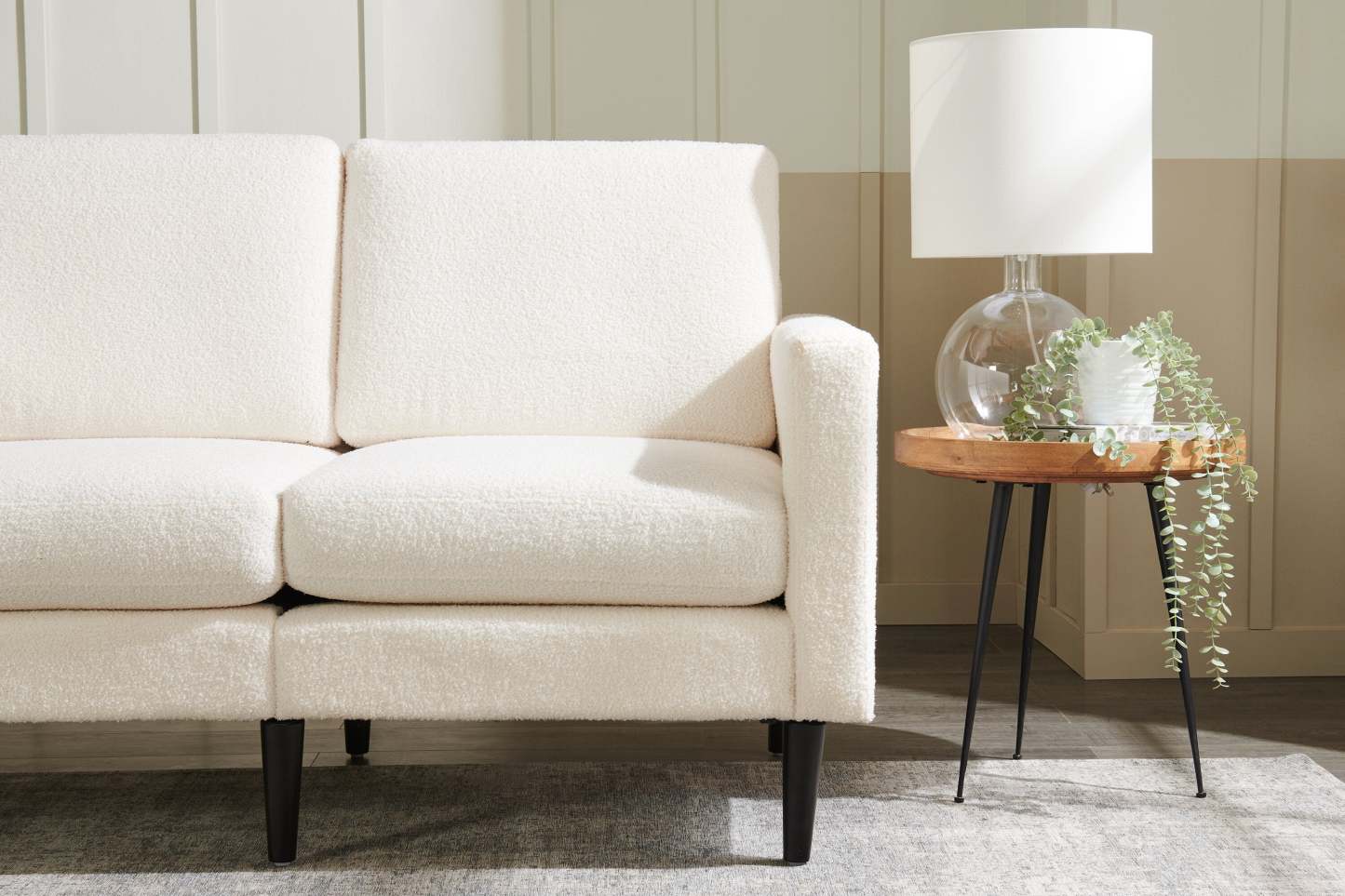 Table d'appoint ronde Nashik de 20 po - Brun