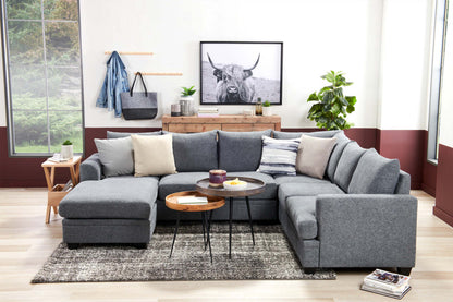 Table d'appoint ronde Nashik 24 po - Gris-brun