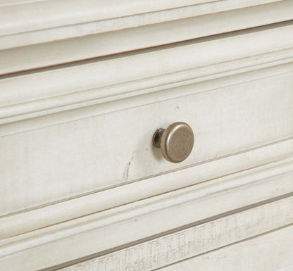 Table de fauteuil traditionnelle Newman de 18 po avec rangement - pin blanc albâtre