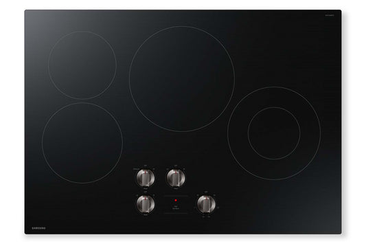 Surface de cuisson électrique Samsung de 30 po à 4 éléments avec commandes à boutons - noire - NZ30FG5332RKAA | NZ30FG53