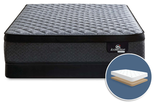 Serta® iCollection® Alonso Extra-Firm Euro-Top Low-Profile Full Mattress Set|Ensemble très ferme à Euro-plateau à profil bas Alonso iCollection de Serta pour lit double