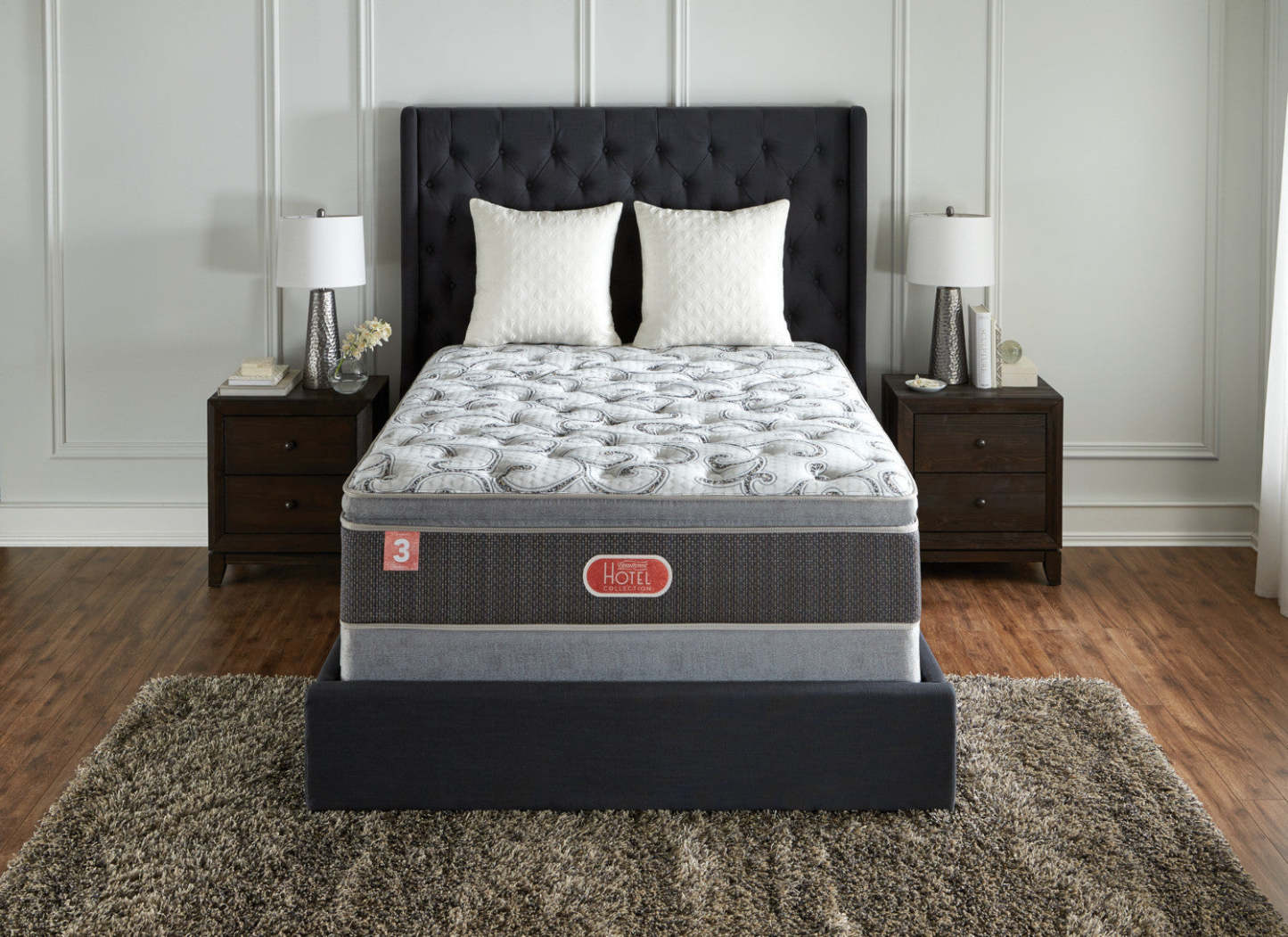 Beautyrest® Hotel Diamond 3 Firm Hi-Loft Pillow-Top Twin Mattress Set|Ensemble matelas ferme à plateau-coussin épais Hotel Diamond 3 Beautyrest pour lit simple