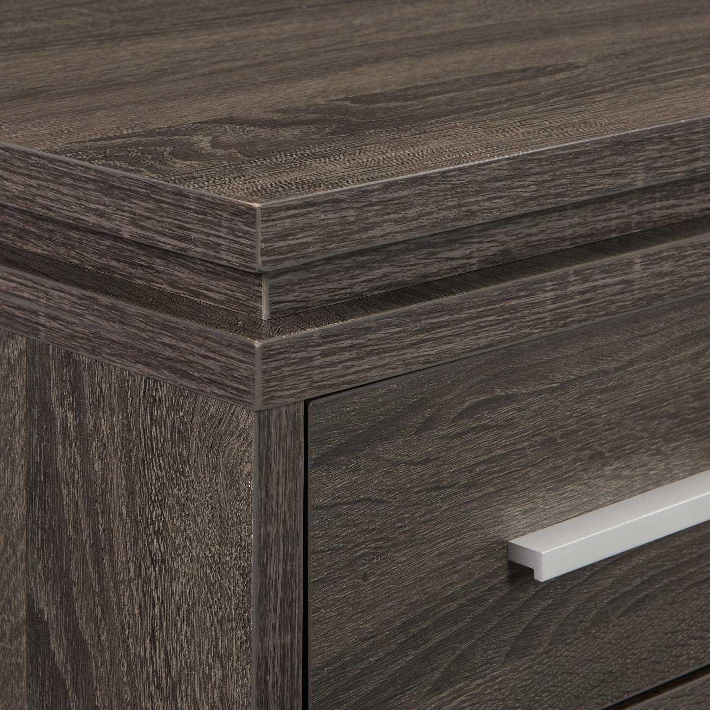 Bureau d'angle pliable Oliver 60 avec rangement et ports USB - Gris|Bureau en coin pliable Oliver de 60 po avec rangement et ports USB - gris