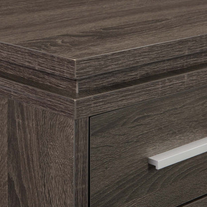 Bureau d'angle pliable Oliver 60 avec rangement et ports USB - Gris|Bureau en coin pliable Oliver de 60 po avec rangement et ports USB - gris