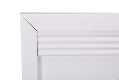 Lit à panneaux Olivia avec tête de lit et cadre, fabriqué au Canada, blanc - Grand lit | Lit à panneau Olivia fabriqué au Canada avec tête de lit et cadre de lit, blanc - format grand lit