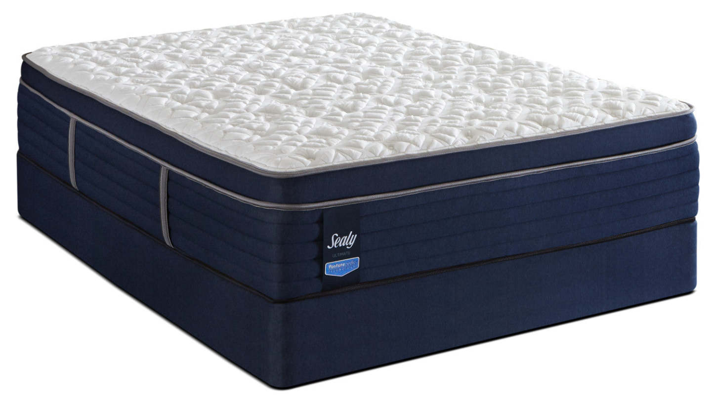 Sealy Posturepedic Ultimate Mayflower Medium Euro-Top King Mattress Set|Ensemble semi-ferme à Euro-plateau Mayflower Posturepedic Ultimate de Sealy pour très grand lit
