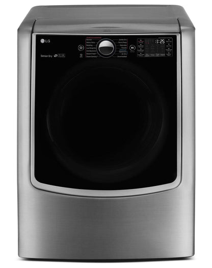 LG 9,0 pi³ Sécheuse à gaz à la vapeur SteamDryerMC LG à énorme capacité de 9,0 pi³ - acier graphite