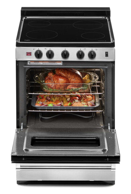 Cuisinière électrique Whirlpool de 2,96 pi³ - acier inoxydable - YWFE50M4HS