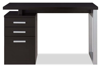 Bureau réversible Oscar 47 avec rangement - Espresso|Bureau réversible Oscar de 47 po avec rangement - espresso