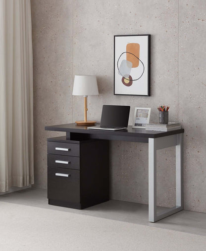 Bureau réversible Oscar 47 avec rangement - Espresso|Bureau réversible Oscar de 47 po avec rangement - espresso