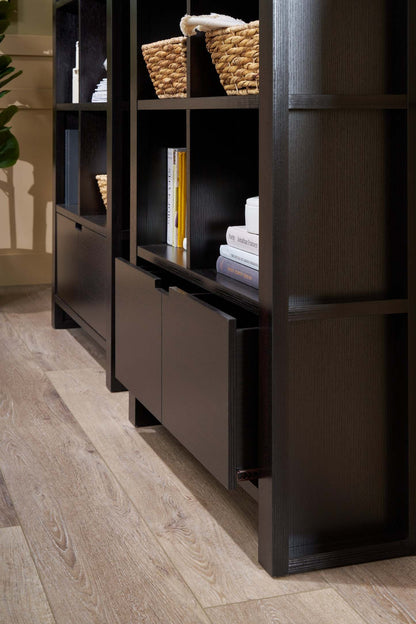 Bibliothèque Oscar Owen 36 avec tiroir et 6 étagères - Espresso|Bibliothèque Oscar Owen de 36 po avec tiroir et 6 tablettes - expresso