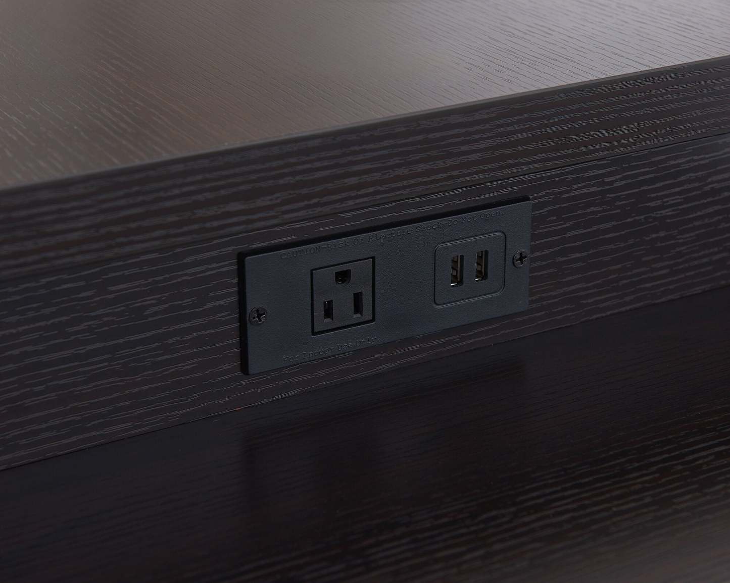 Bureau d'angle réversible Owen 55 avec 4 tiroirs et compartiments - Espresso|Bureau en coin réversible Owen de 55 po à 4 tiroirs et compartiments - espresso