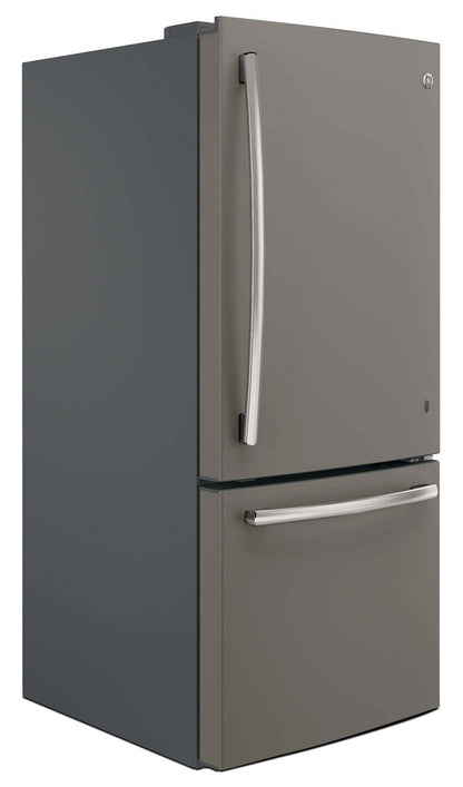 Réfrigérateur GE de 30 20,9 pi³ à congélateur inférieur - ardoise - GDE21DMKES | GE 30 20.9 Cu. Ft. Bottom-Mount Refrigerator - Slate - GDE21DMKES