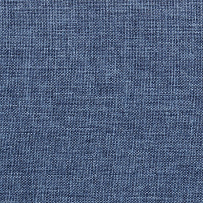 Page Lit rembourré en tissu d'apparence lin bleu, capitonné avec boutons - Pleine grandeur | Lit rembourré Page en tissu d'apparence lin bleu avec capitonnage à boutons - format lit double