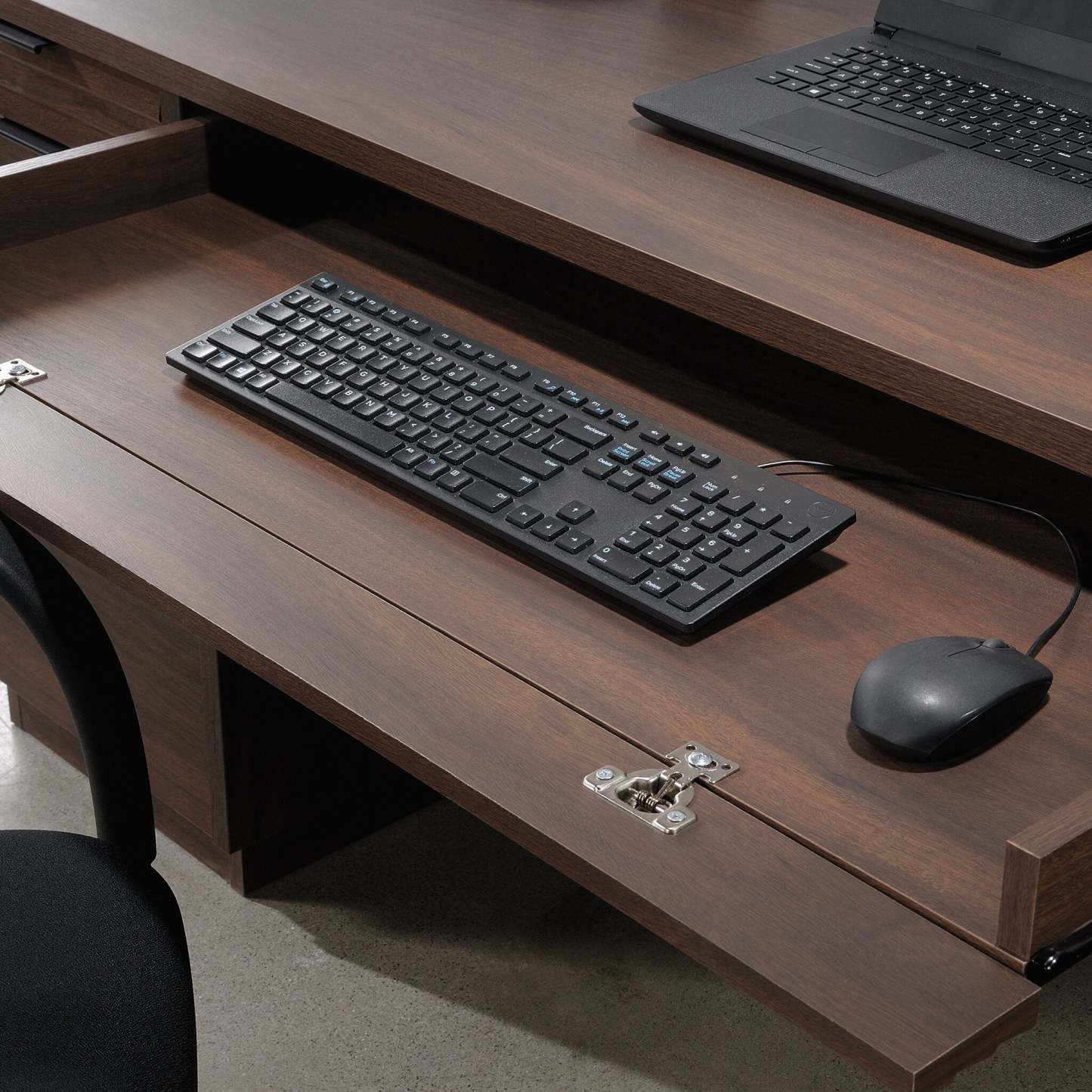 Bureau bahut Palo Alto de 71,18 po de qualité commerciale à 6 tiroirs - acajou