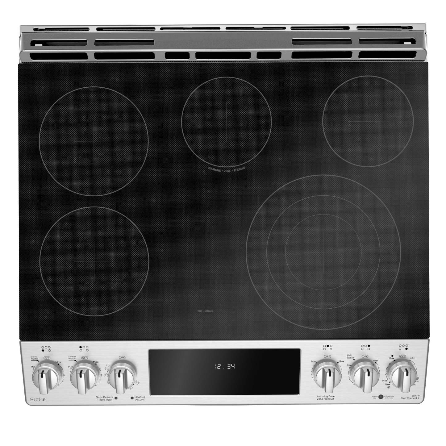 Cuisinière électrique intelligente Profile de 5,3 pi³ avec tiroir de cuisson à 450 degrés et convection européenne véritable - acier inoxydable résistant aux empreintes digitales…