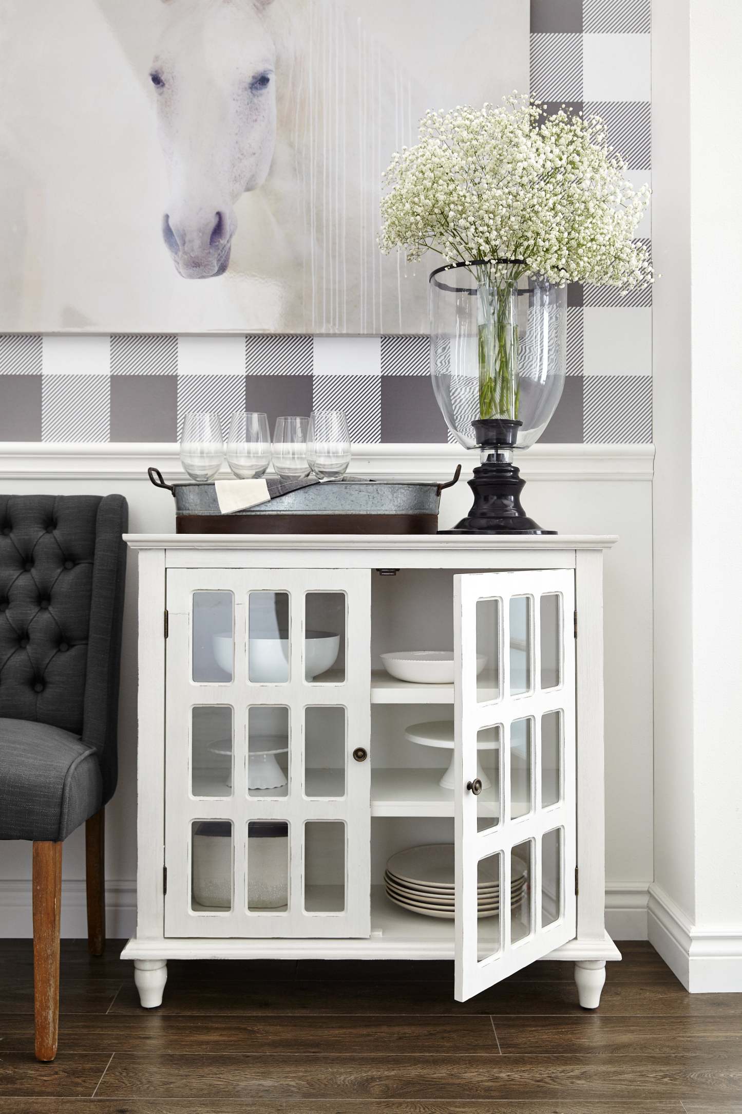 Bray 36 Accent Cabinet - Ivoire Antique|Armoire décorative Bray de 36 po - ivoire antique