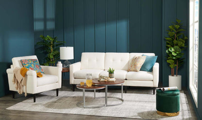 Phebe 16.5 Storage Ottoman with Gold Trim Base - Vert|Pouf de rangement Phebe de 16,5 po avec base à bordures dorées - vert