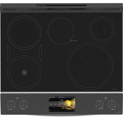 Cuisinière intelligente à induction Profile de 5,3 pi³ avec caméra dans le four - acier inoxydable résistant aux empreintes digitales…