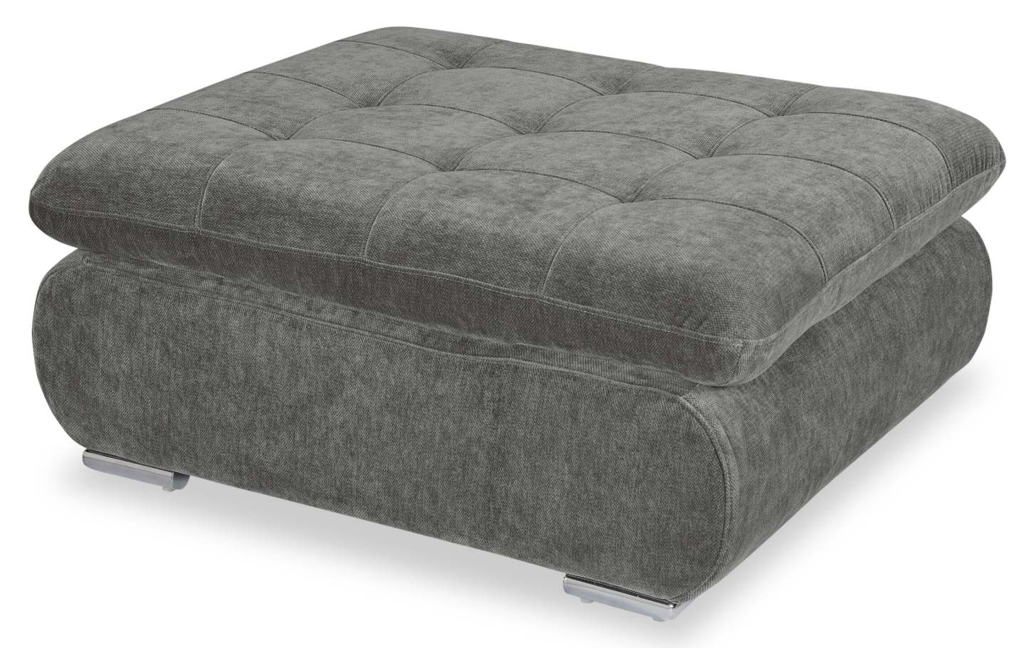 Sofa sectionnel modulaire Plaza de Scott Living 4 pièces en tissu avec pouf - gris