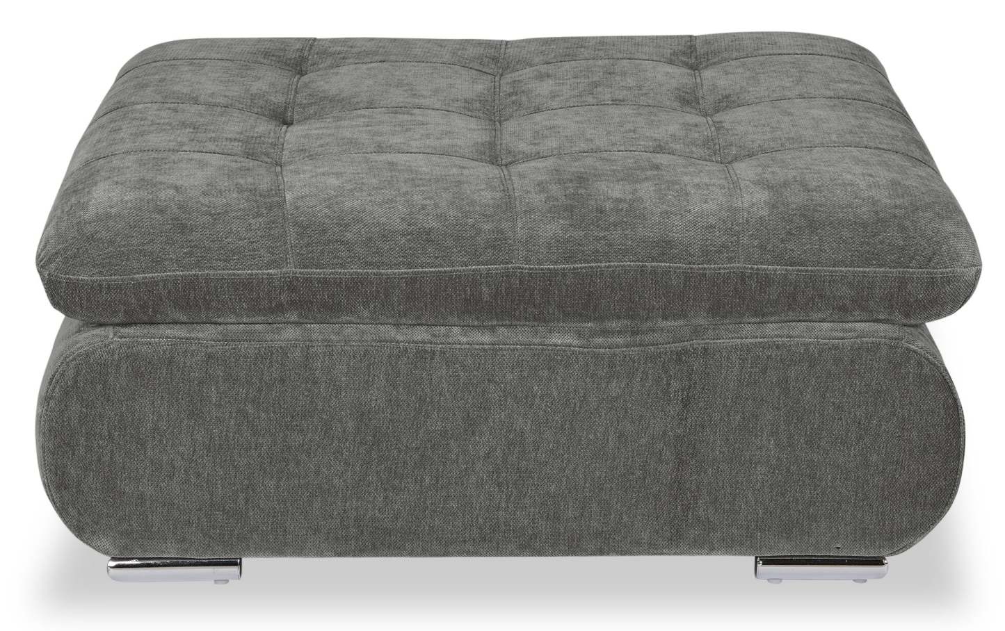 Sofa sectionnel modulaire Plaza de Scott Living 4 pièces en tissu avec pouf - gris