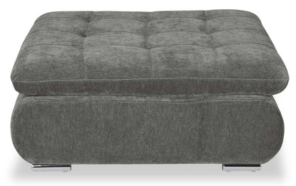Sofa sectionnel modulaire Plaza de Scott Living 4 pièces en tissu avec pouf - gris