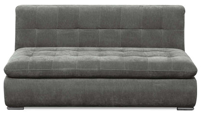 Sofa sectionnel modulaire Plaza de Scott Living 4 pièces en tissu avec pouf - gris