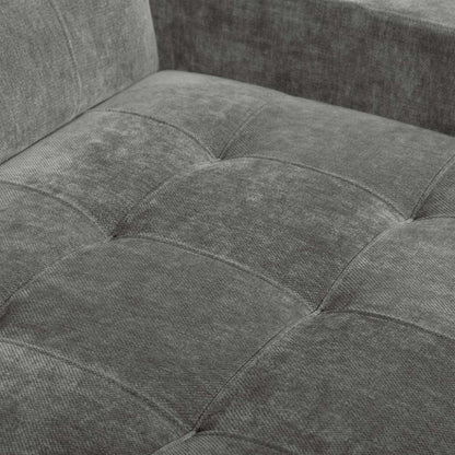 Canapé sectionnel modulaire Plaza de Scott Living 3 pièces en tissu avec console de rangement et 2 porte-gobelets - gris