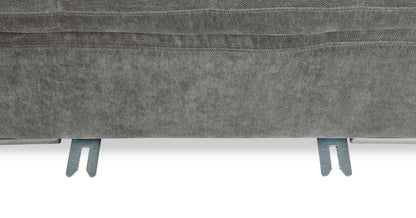 Canapé sectionnel modulaire Plaza de Scott Living 7 pièces en tissu avec console de rangement et 2 porte-gobelets - gris