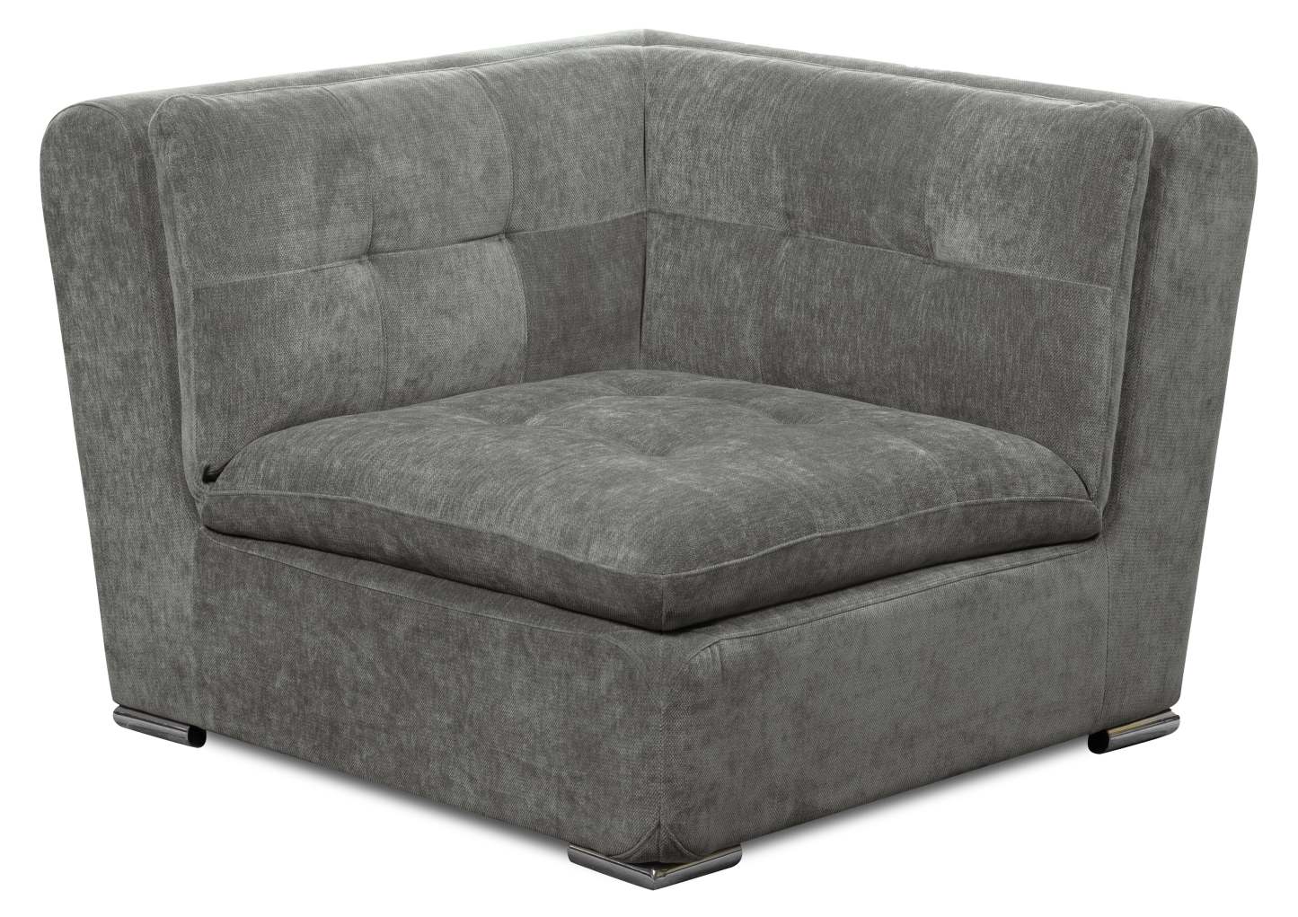 Canapé sectionnel modulaire Plaza de Scott Living 7 pièces en tissu avec console de rangement et 2 porte-gobelets - gris