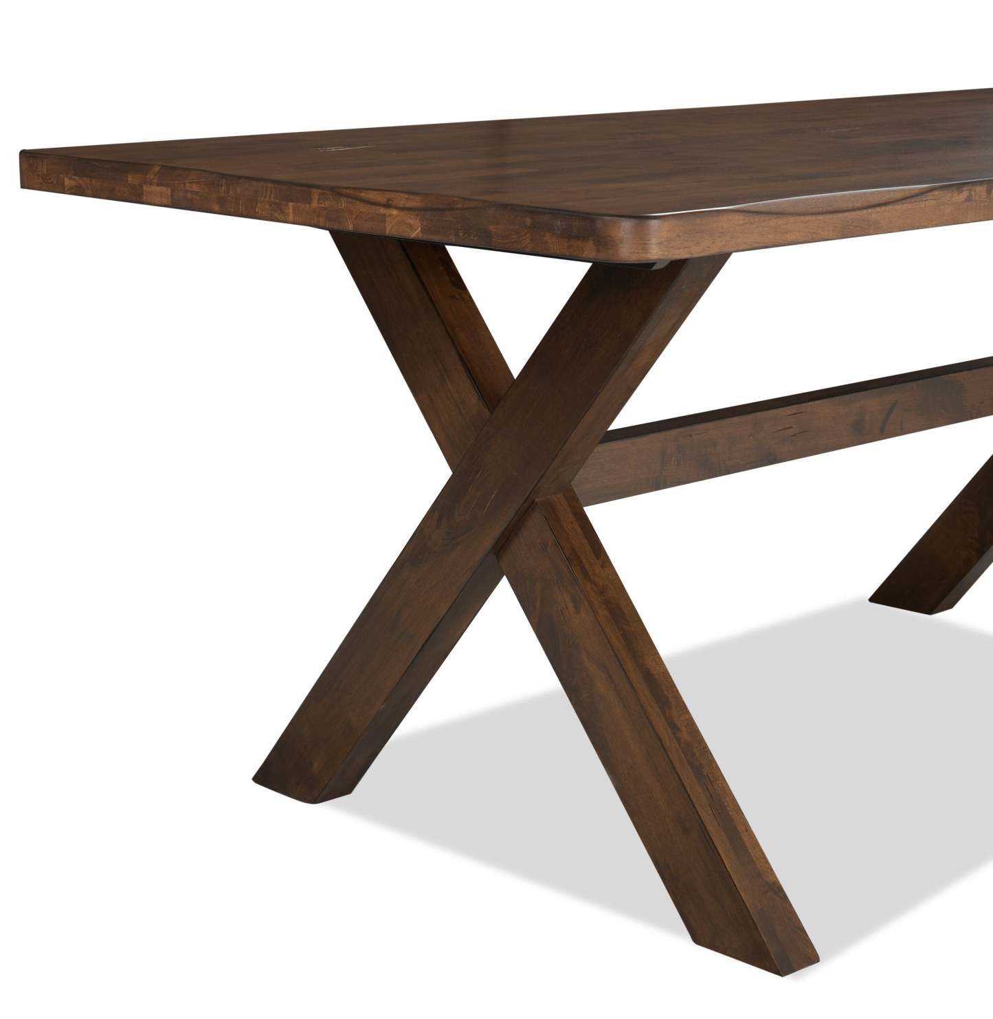Table de salle à manger prune, bois, aspect Live-Edge, 70,75 W - marron muscade | Table de salle à manger Plum de 70,75 po (L) en bois avec apparence de bordures Live Edge - brun muscade